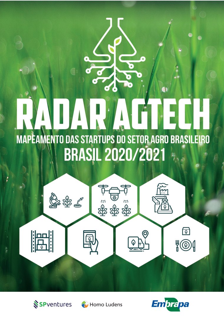 Cover of the report Radar Agtech Brazil 2020/2021